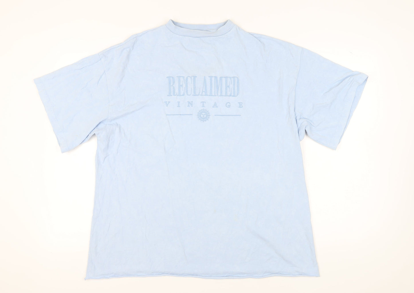Unisex Adults UK Size XS Reclaimed Vintage Blue  T-Shirt