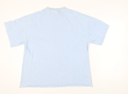Unisex Adults UK Size XS Reclaimed Vintage Blue  T-Shirt