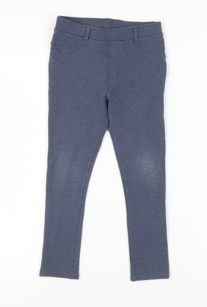 H&M Girls Blue Jegging Leggings, 8-9 Years, Casual Style