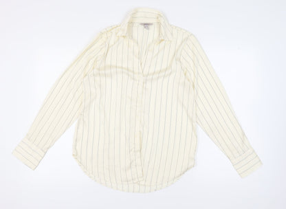 Womens UK Size 10 H&M Beige  Button-Up