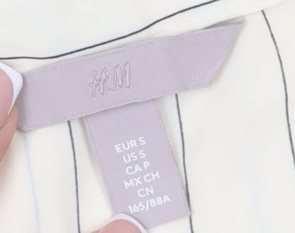 Womens UK Size 10 H&M Beige  Button-Up