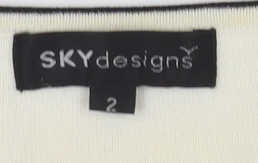 Womens UK Size 2XS SKY designs Ivory Pullover Jumper