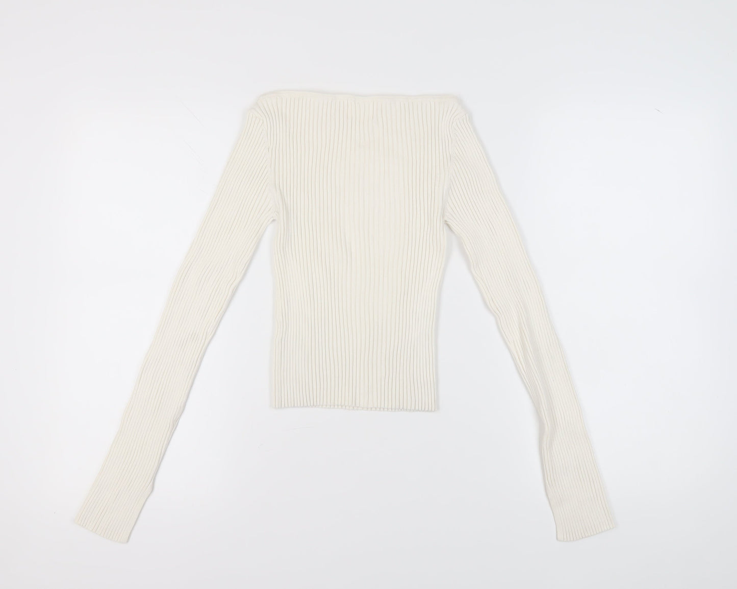 Womens UK Size XS H&M Ivory Pullover Jumper
