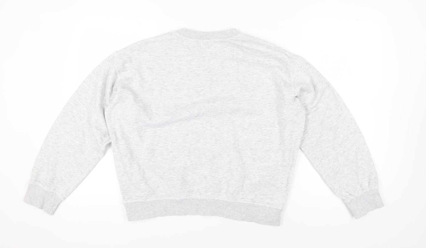 H&M Women's Grey Pullover Sweatshirt Size 12