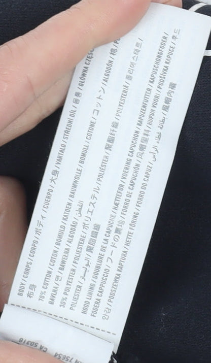 Hollister Unisex Black Hoodie, Medium, Casual Pullover