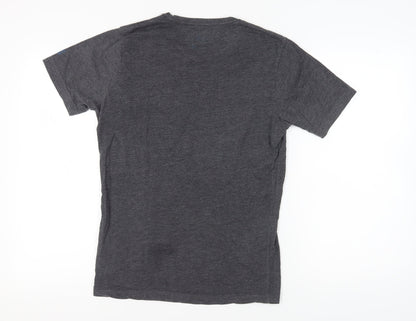 Mens UK Size S Crosshatch Grey  T-Shirt