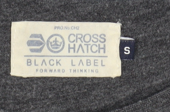 Mens UK Size S Crosshatch Grey  T-Shirt