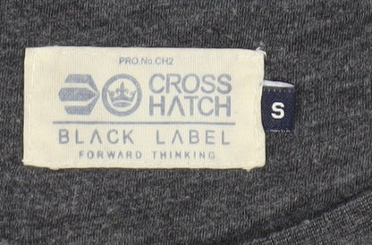 Mens UK Size S Crosshatch Grey  T-Shirt