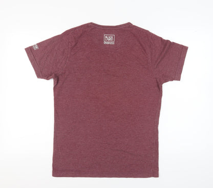 Mens UK Size S Crosshatch Red  T-Shirt