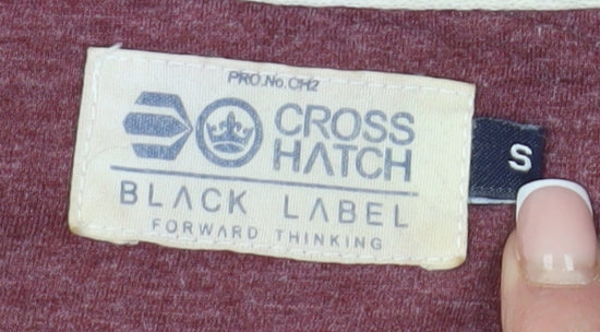 Mens UK Size S Crosshatch Red  T-Shirt