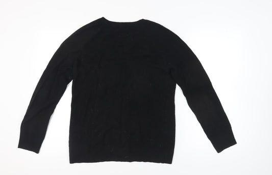 Gap Men's Black M V-Neck Pullover Jumper Casual