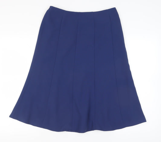 Eastex Women's Blue A-Line Knee Length Skirt