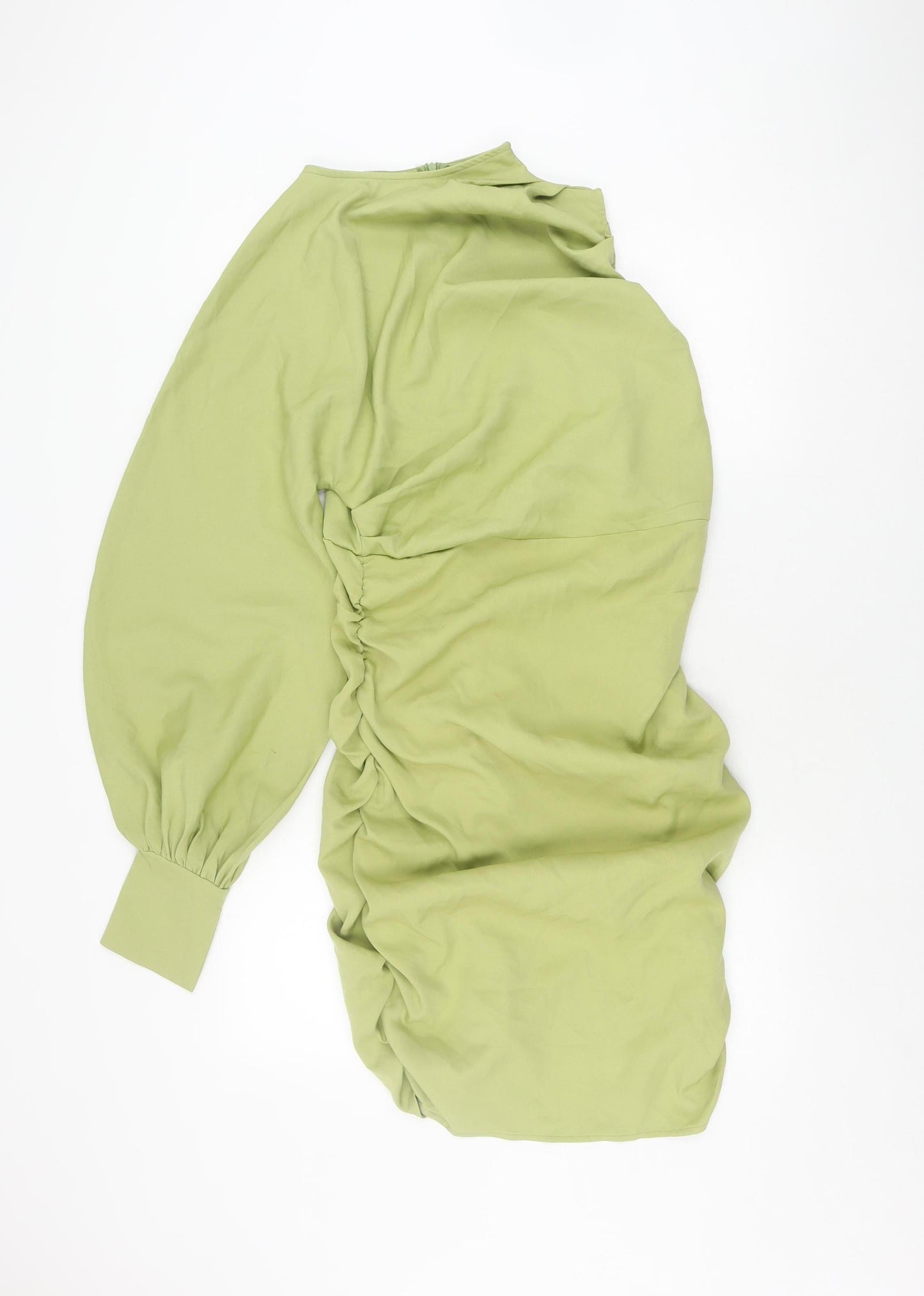 PrettyLittleThing One Sleeved Women's Green Dress Size 12