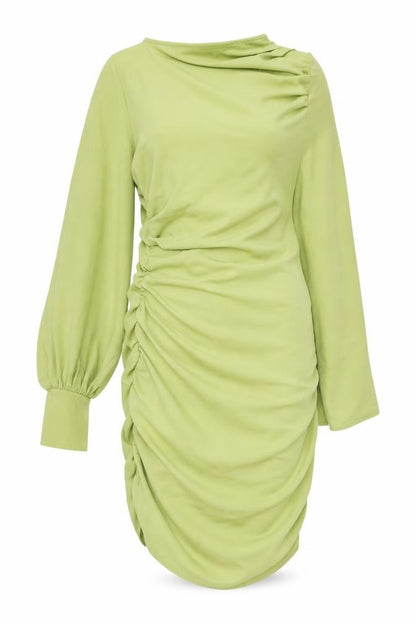 PrettyLittleThing One Sleeved Women's Green Dress Size 12