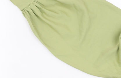 PrettyLittleThing One Sleeved Women's Green Dress Size 12