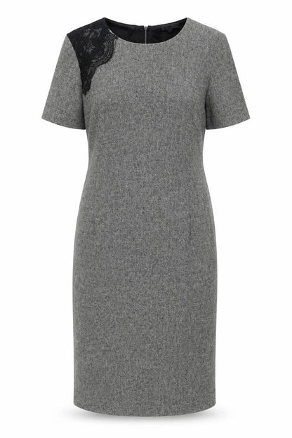 Pied A Terre Women's Grey Sheath Dress Size 14