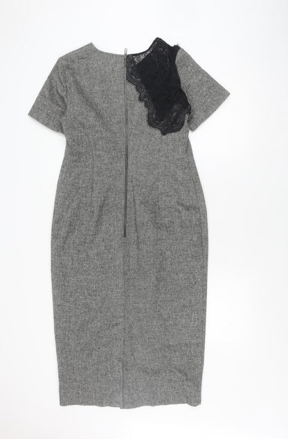 Pied A Terre Women's Grey Sheath Dress Size 14