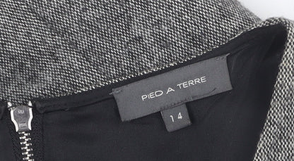 Pied A Terre Women's Grey Sheath Dress Size 14