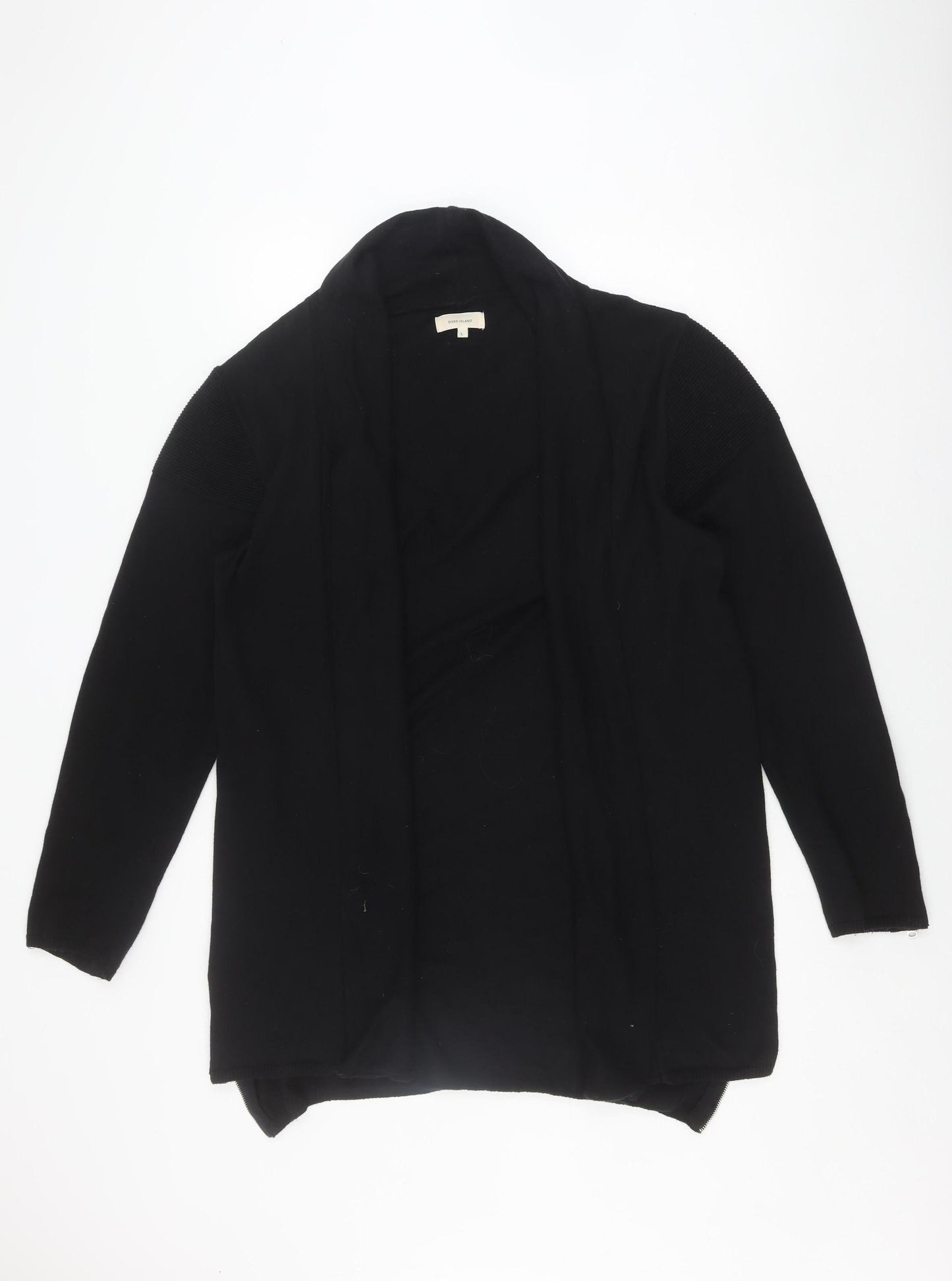 Womens UK Size L River Island Black Cardigan Jumper
