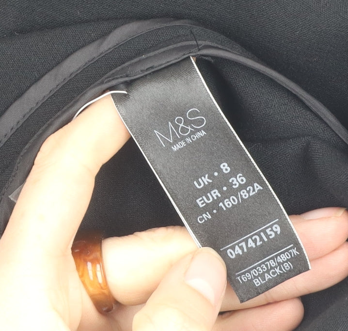 Marks and Spencer Women's Black Limited Edition Jacket - Size 8