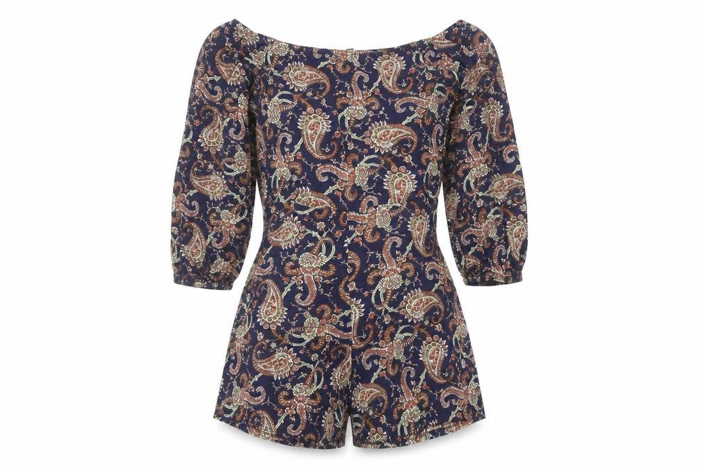 Womens UK Size 12 Boohoo One-Piece Multicoloured Playsuit