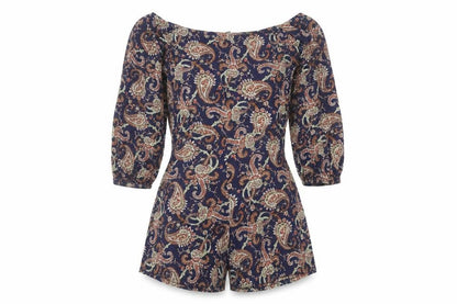 Womens UK Size 12 Boohoo One-Piece Multicoloured Playsuit