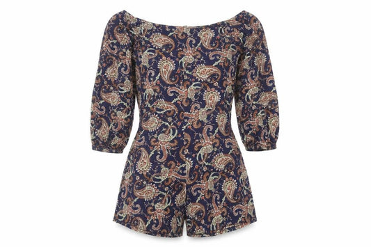 Womens UK Size 12 Boohoo One-Piece Multicoloured Playsuit