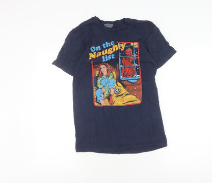 Stranger Things Men's Blue S T-Shirt with Graphic Print