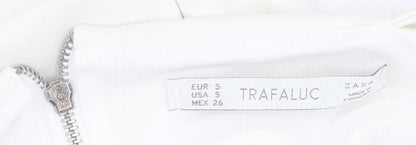 Zara Women's Ivory Off-Shoulder Dress Size 10