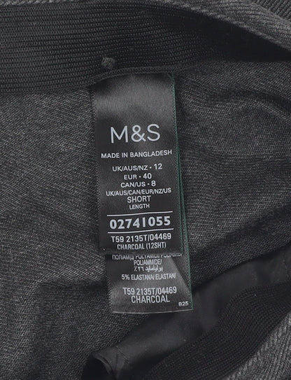 Marks and Spencer Grey Women's Trousers Size 12
