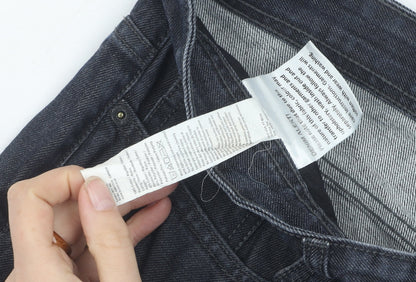 Burton Menswear Grey Straight Leg Jeans - 34W 34L