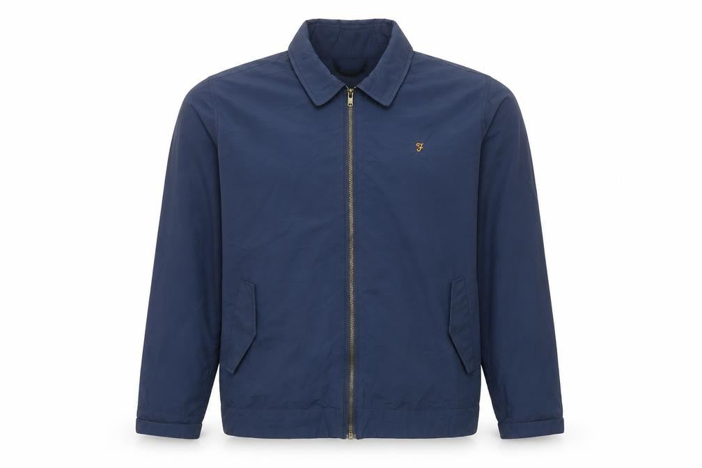 Mens UK Size L Farah Blue Basic Jacket