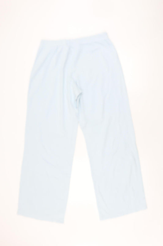 DKNY Women Blue Trousers L Athleisure Wide-Leg