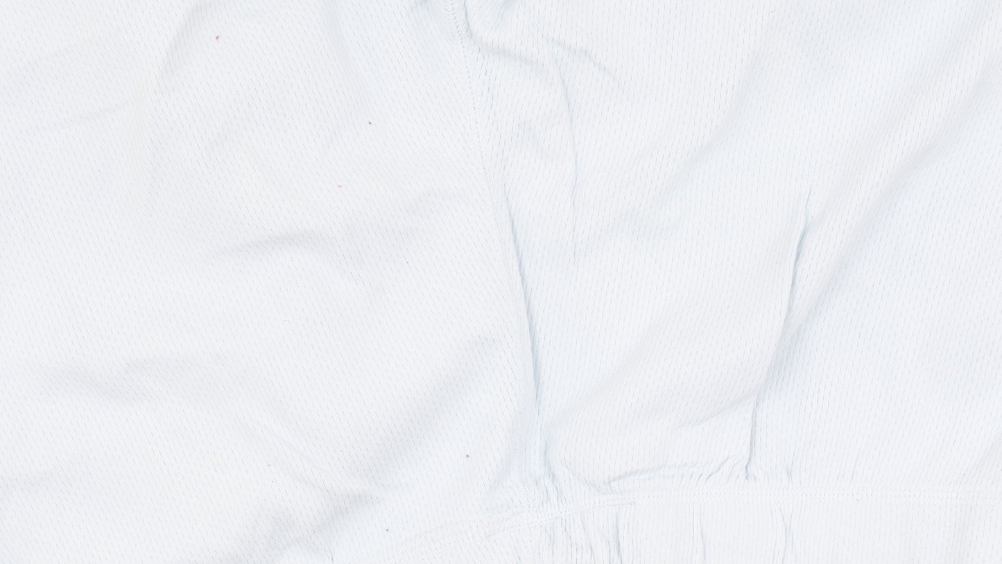 DKNY Women Blue Trousers L Athleisure Wide-Leg