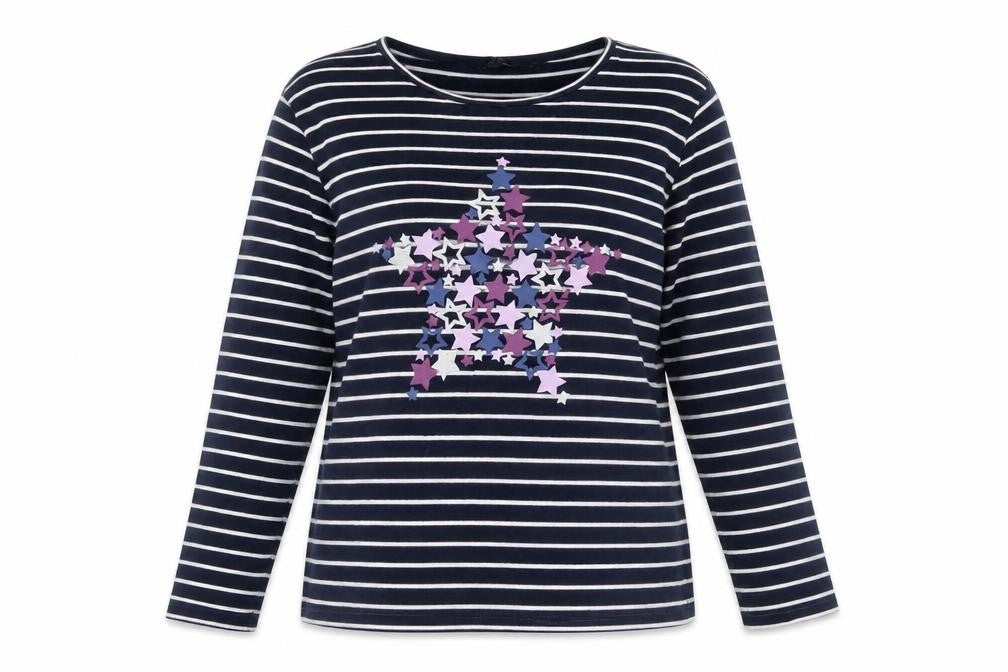 Womens UK Size M Isle Essentials Blue Pullover Jumper