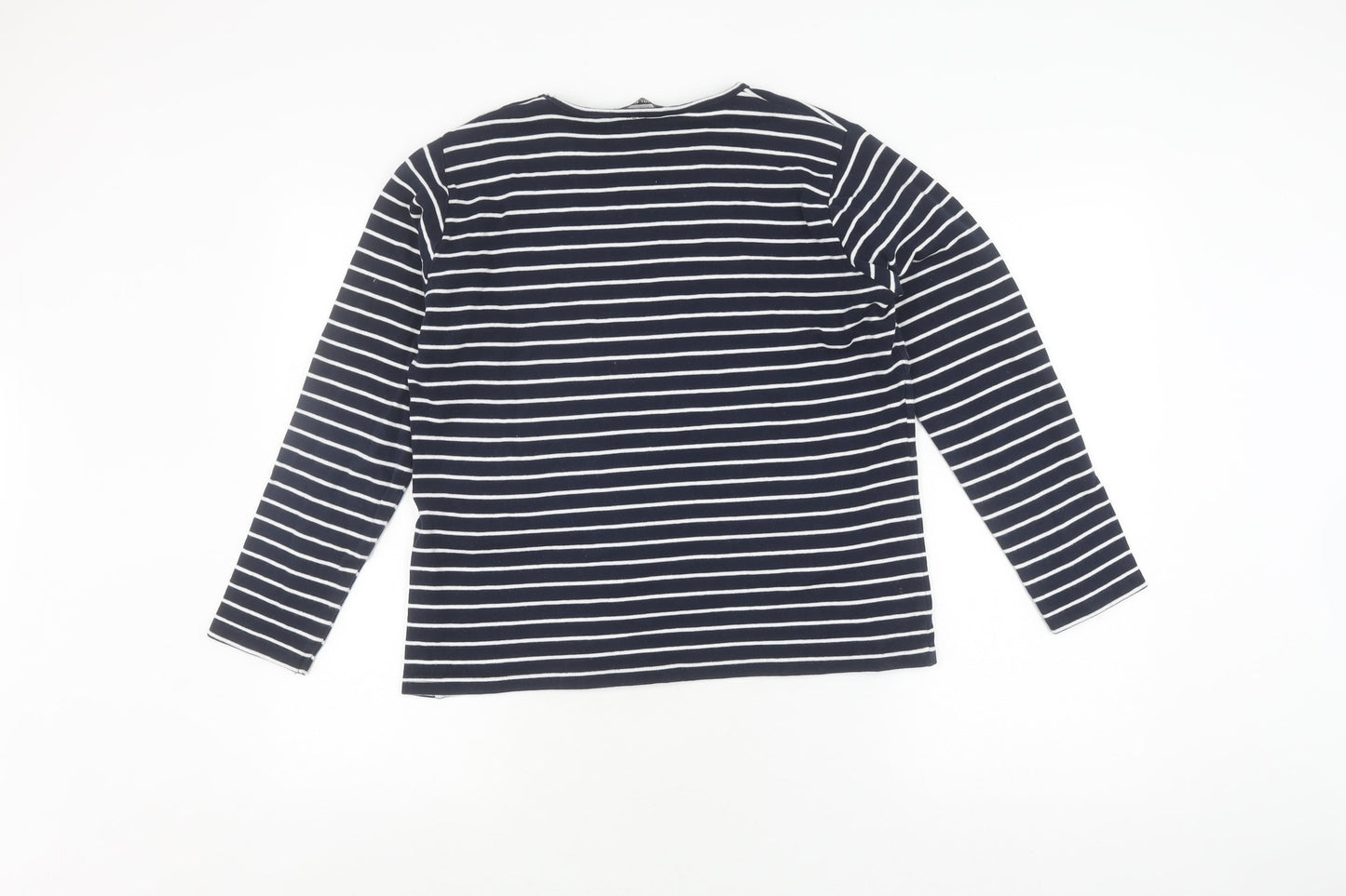 Womens UK Size M Isle Essentials Blue Pullover Jumper
