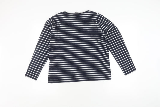 Womens UK Size M Isle Essentials Blue Pullover Jumper