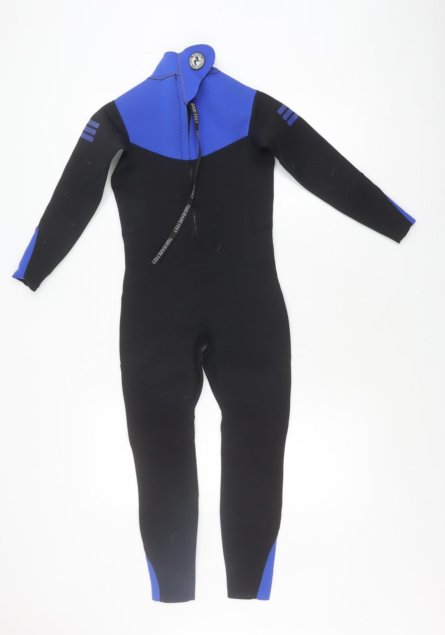 twobarefeet Boys Black/Blue Wetsuit - Size L, Quick Dry