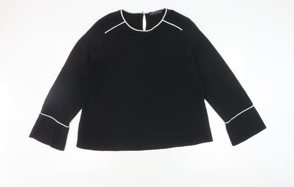 Womens UK Size UK 18 Marks and Spencer Black Basic Blouse