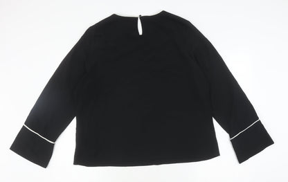 Womens UK Size UK 18 Marks and Spencer Black Basic Blouse