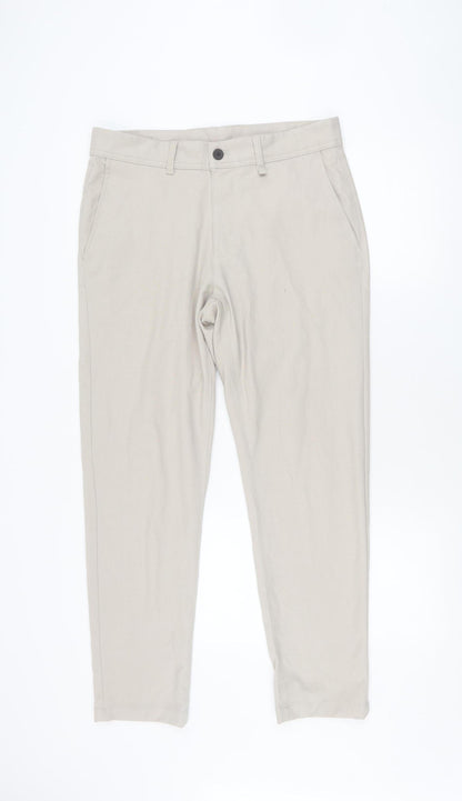 Zara Men's Beige Chino Trousers Size 40