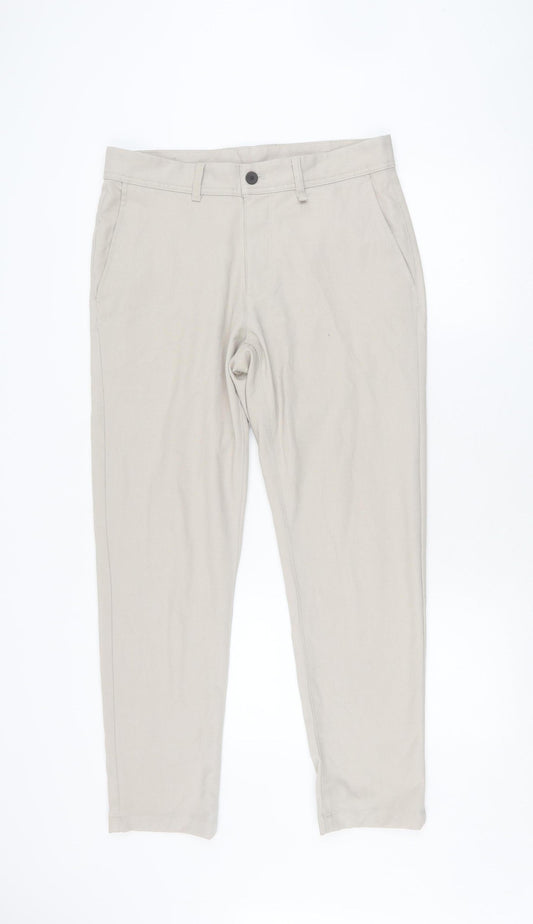 Zara Men's Beige Chino Trousers Size 40