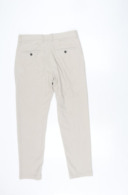 Zara Men's Beige Chino Trousers Size 40