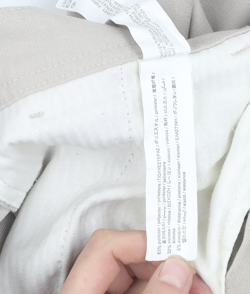 Zara Men's Beige Chino Trousers Size 40