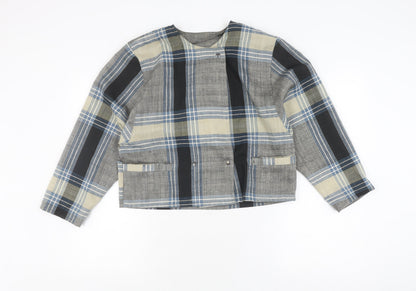 Kestilä Women's Multicoloured Plaid Jacket Size 8