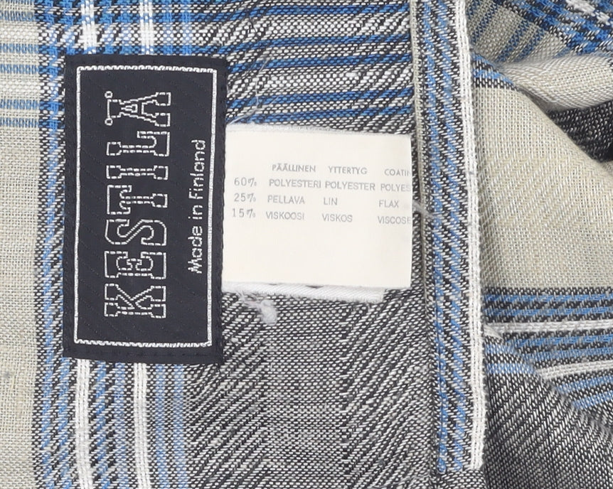 Kestilä Women's Multicoloured Plaid Jacket Size 8