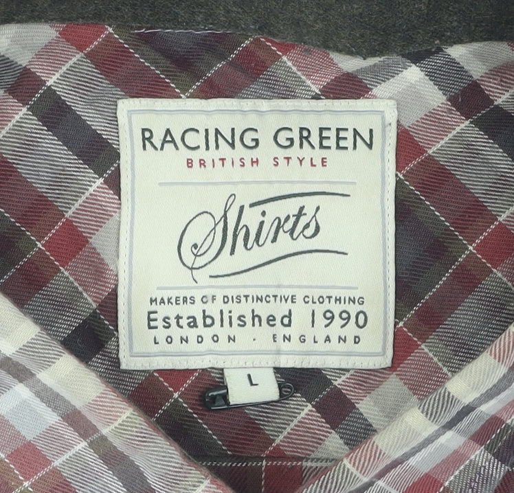 Racing Green Men's Multicoloured Plaid Shirt L