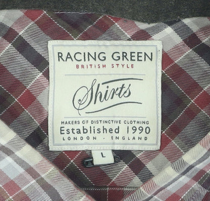 Racing Green Men's Multicoloured Plaid Shirt L