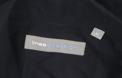 Lineadirection Men's Black Long Sleeve Casual Shirt M