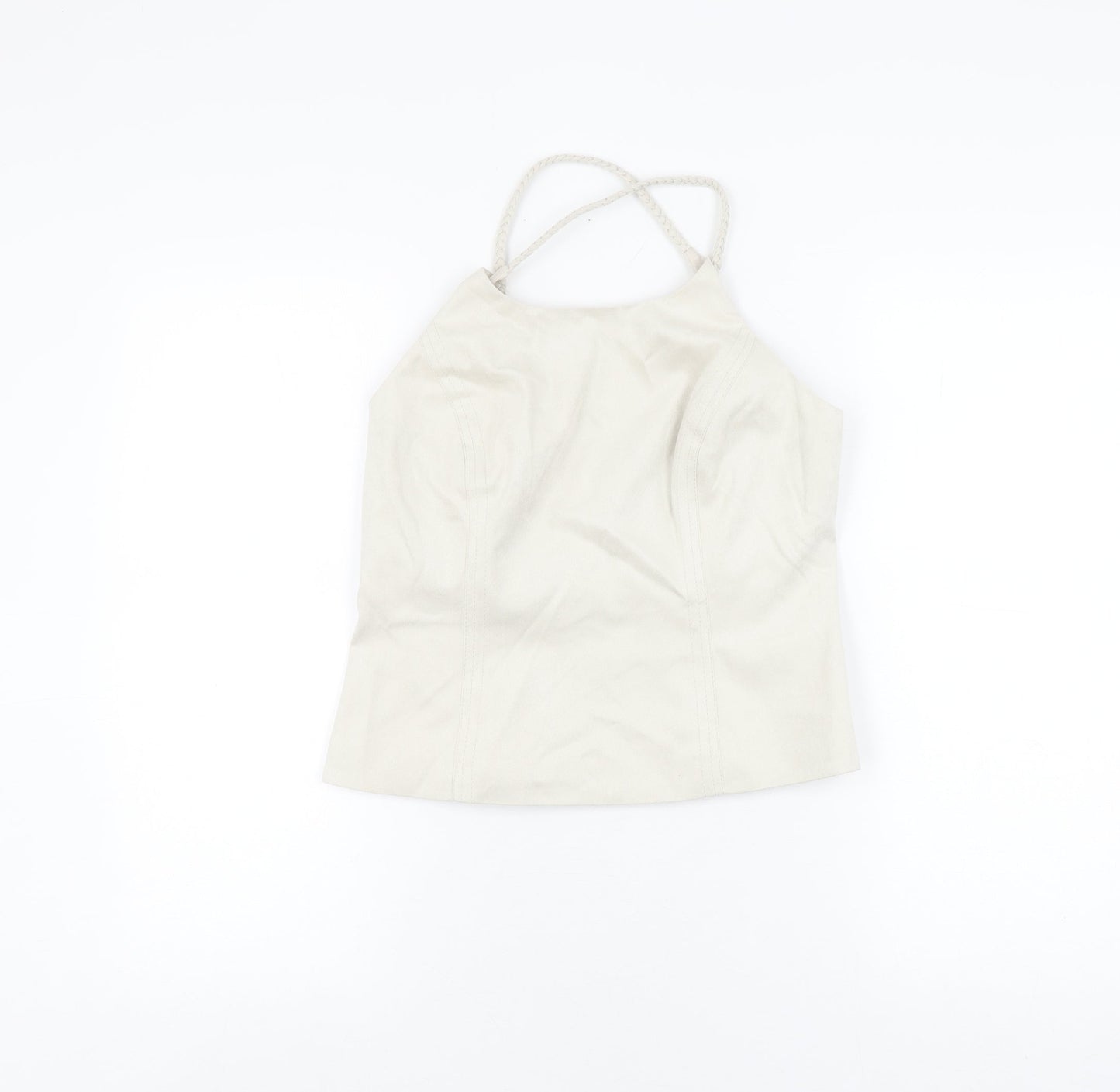 Womens UK Size 14 NEXT Beige Camisole Blouse